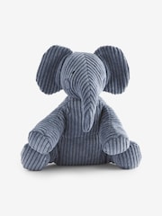 Navy Blue Soft Corduroy Elephant Toy - Image 1 of 3