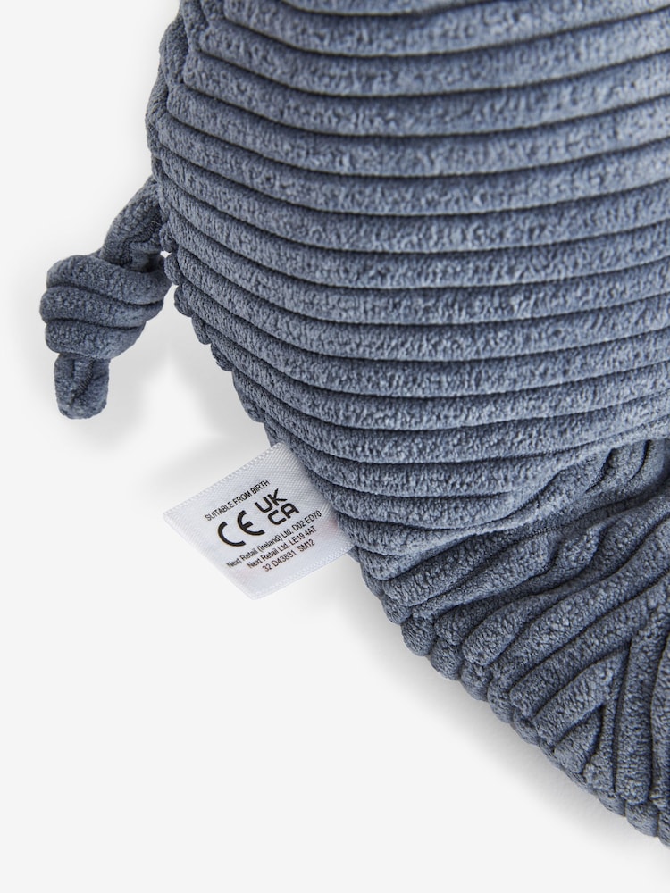 Navy Blue Soft Corduroy Elephant Toy - Image 3 of 3
