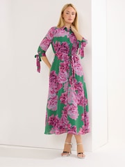 Star by Julien MacDonald Pink Printed Shirt Dress - Image 1 of 4
