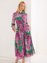 Star by Julien MacDonald Pink Printed Shirt Dress - Image 2 of 4