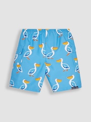 JoJo Maman Bébé Blue Pelican Pelican No Nappy Swim Shorts - Image 1 of 3