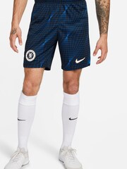 Nike Blue Chelsea FC 2023/24 Stadium Away Football Shorts - Image 1 of 7