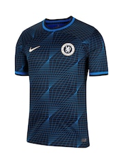 Nike Blue Blank Chelsea FC Stadium 23/24 Away Football Shirt - Image 5 of 11