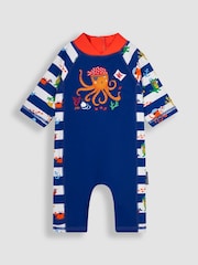 Azul marino pirata - Traje de 1 pieza con protección solar UPF 50 de JoJo Maman Bébé - Imagen 1 de 6
