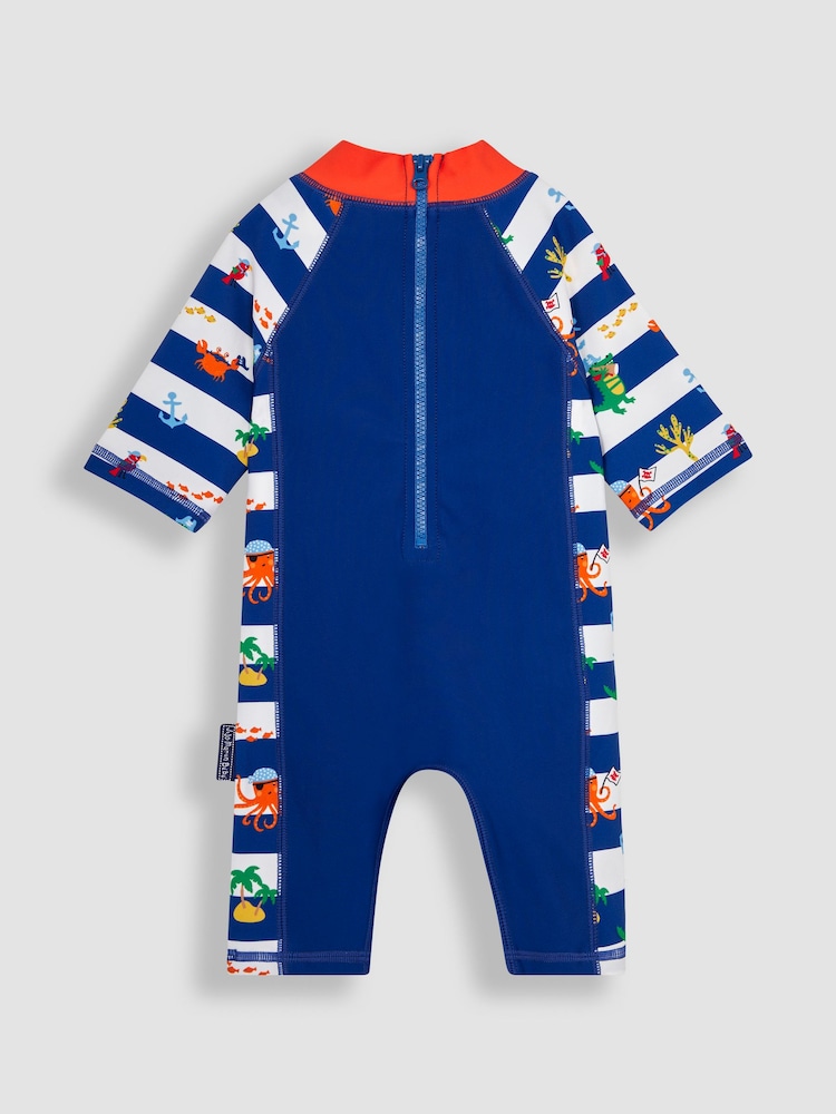 Azul marino pirata - Traje de 1 pieza con protección solar UPF 50 de JoJo Maman Bébé - Imagen 2 de 6
