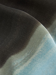 Navy Brush Stroke Print Midi Dress - Image 6 of 6