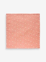 Pink Teddy Baby Muslin Cloths 4 Packs - Image 4 of 5