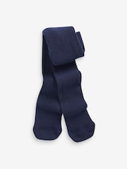 Azul marino - Medias de canalé sencillo de bebé (0-18meses) - Imagen 1 de 1