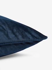 Navy 59 x 59cm Matte Velvet Cushion - Image 3 of 6