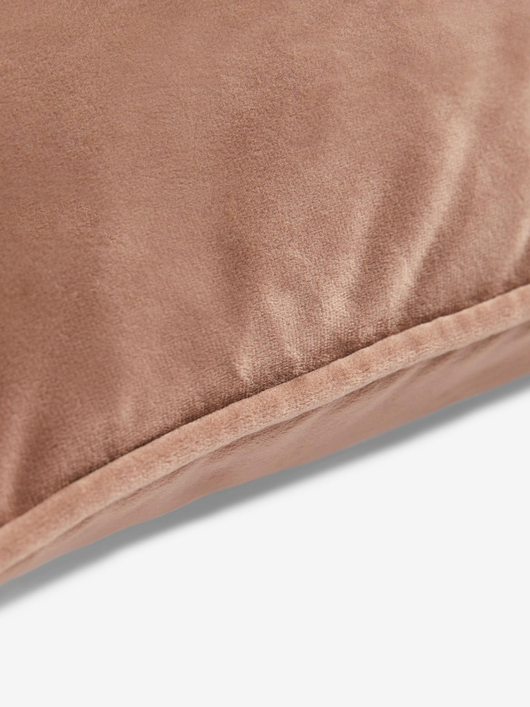 Espresso Brown 59 x 59cm Matte Velvet Cushion - Image 2 of 5