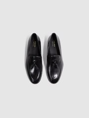 Reiss Black Windsor Suede Tassel Loafers - Image 4 of 6