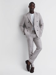 Reiss Chocolate Windsor Suede Tassel Loafers - Image 1 of 6