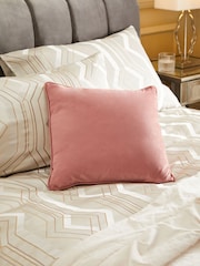 Blush Pink 43 x 43cm Matte Velvet Cushion - Image 2 of 6