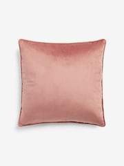 Blush Pink 43 x 43cm Matte Velvet Cushion - Image 5 of 6