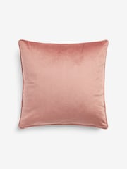 Blush Pink 43 x 43cm Matte Velvet Cushion - Image 6 of 6