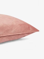 Blush Pink 59 x 59cm Matte Velvet Cushion - Image 3 of 6