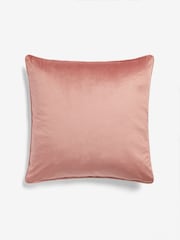 Blush Pink 59 x 59cm Matte Velvet Cushion - Image 6 of 6