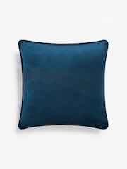 Navy 43 x 43cm Matte Velvet Cushion - Image 6 of 7