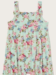 Monsoon Baby Green  Posey Floral Romper Playsuit - Image 1 of 1