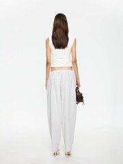 Lioness White Aura Relaxed High Waisted Trousers - Image 5 of 5