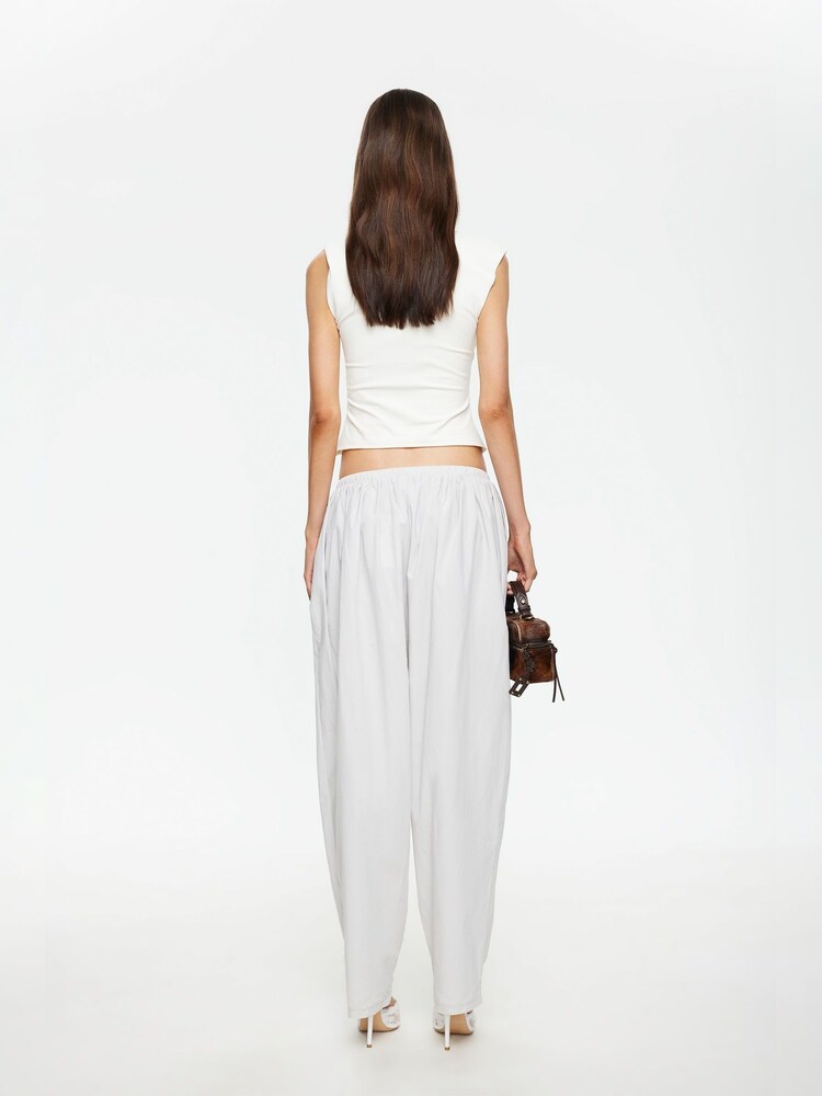 Lioness White Aura Relaxed High Waisted Trousers - Image 5 of 5