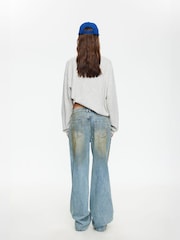Lioness Grey Olsen Relaxed Collared Knit Top - Image 2 of 5