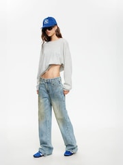 Lioness Grey Olsen Relaxed Collared Knit Top - Image 4 of 5