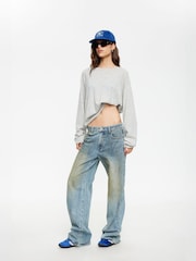 Lioness Grey Olsen Relaxed Collared Knit Top - Image 5 of 5