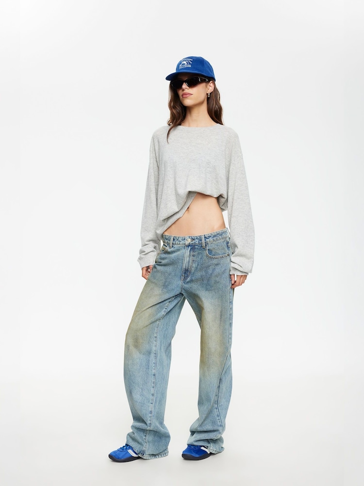 Lioness Grey Olsen Relaxed Collared Knit Top - Image 5 of 5