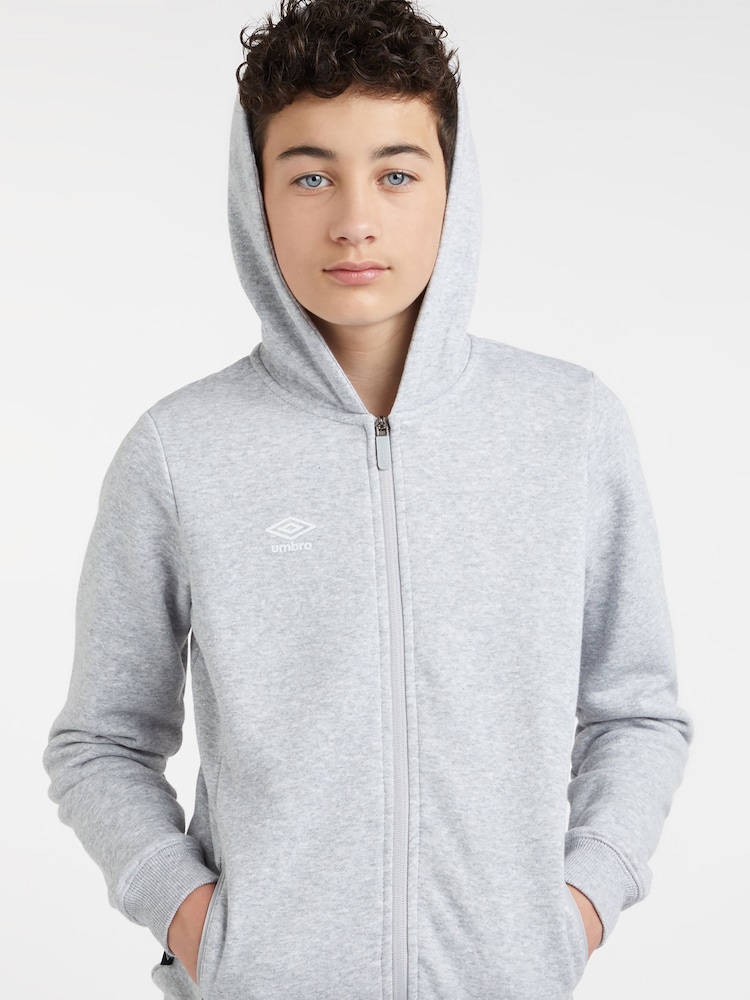Umbro Grey Club Leisure Zip Through Hoodie - Image 1 of 5