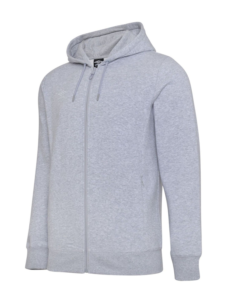Umbro Grey Club Leisure Zip Through Hoodie - Image 5 of 5