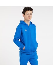 Umbro Light Blue Club Leisure Zip Through Hoodie - Image 4 of 6