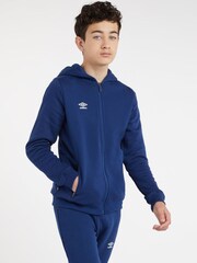 Темно-синий - Худи на молнии Umbro Club Leisure - Изображение 3 из 5