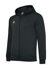 Черный/хромированный - Худи на молнии Umbro Club Leisure - Изображение 5 из 5