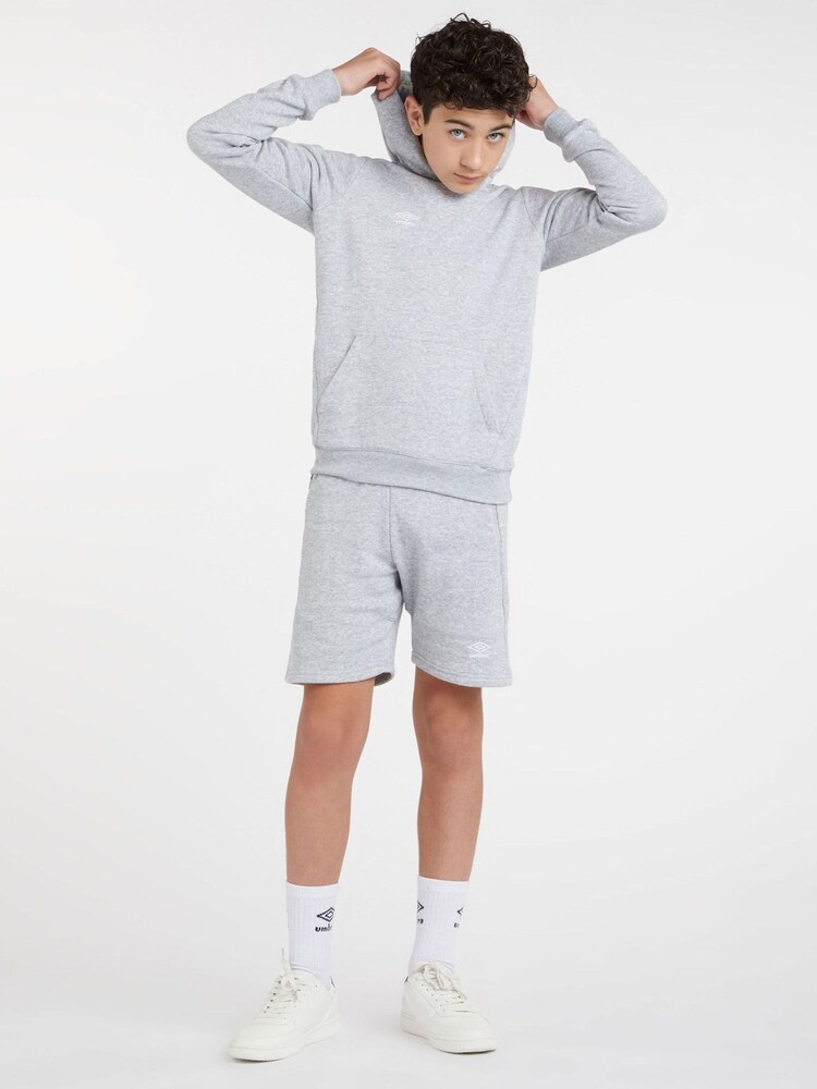 Umbro Light Grey Club Leisure Overhead Hoodie - Image 3 of 5