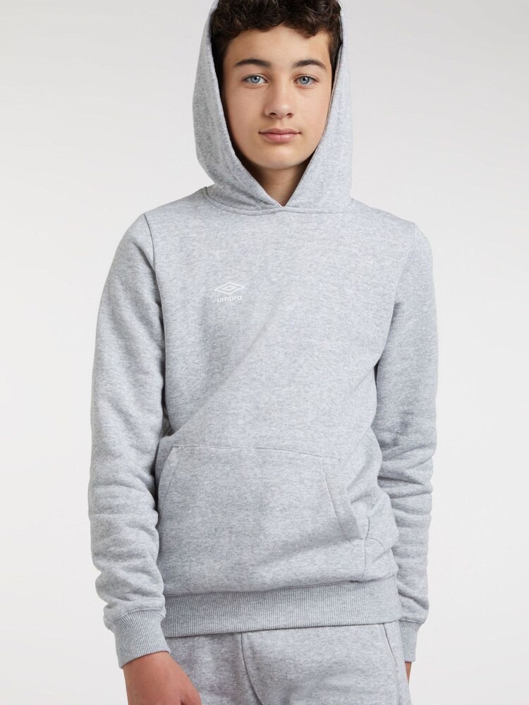 Umbro Light Grey Club Leisure Overhead Hoodie - Image 4 of 5