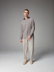 Neutral Champagne Regular Fit EDIT Satin Shirt - Image 2 of 9