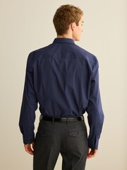 Navy Blue Geometric Print Motionflex Shirt - Image 3 of 8