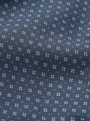 Navy Blue Geometric Print Motionflex Shirt - Image 8 of 8