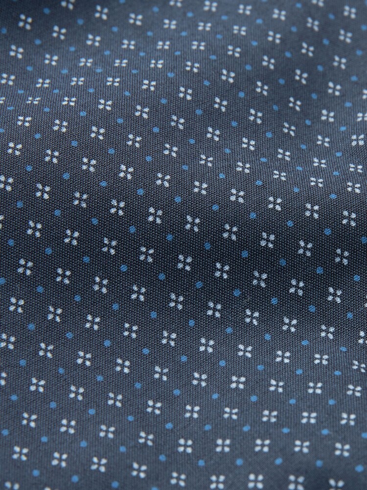 Navy Blue Geometric Print Motionflex Shirt - Image 8 of 8