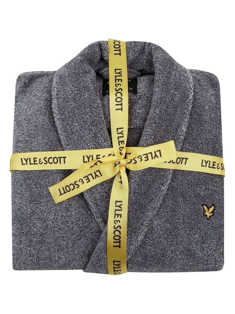 Lyle & Scott Grey Lucas Bathrobe - Image 3 of 3