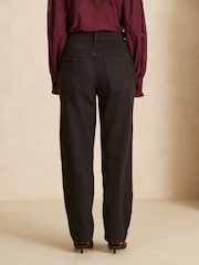 Chocolate Brown Stovepipe Straight Leg Jeans - Image 3 of 8