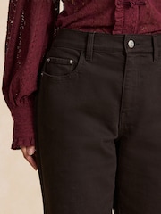 Chocolate Brown Stovepipe Straight Leg Jeans - Image 4 of 8