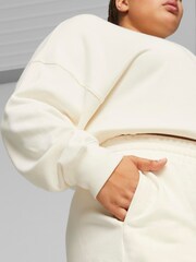Puma White Relaxed Joggers - Image 6 of 9