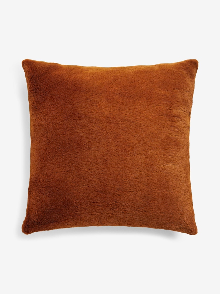 Soft To Touch Plush Faux Fur Cushion - Image 4 of 6