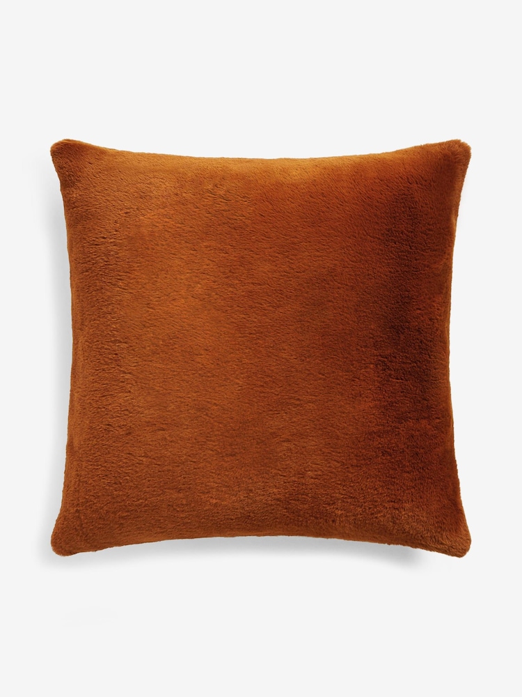 Soft To Touch Plush Faux Fur Cushion - Image 5 of 6