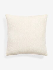 Light Natural Bertie Bouclé Cushion - Image 3 of 4