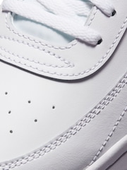 Nike White/Black Court Vintage Trainers - Image 10 of 10