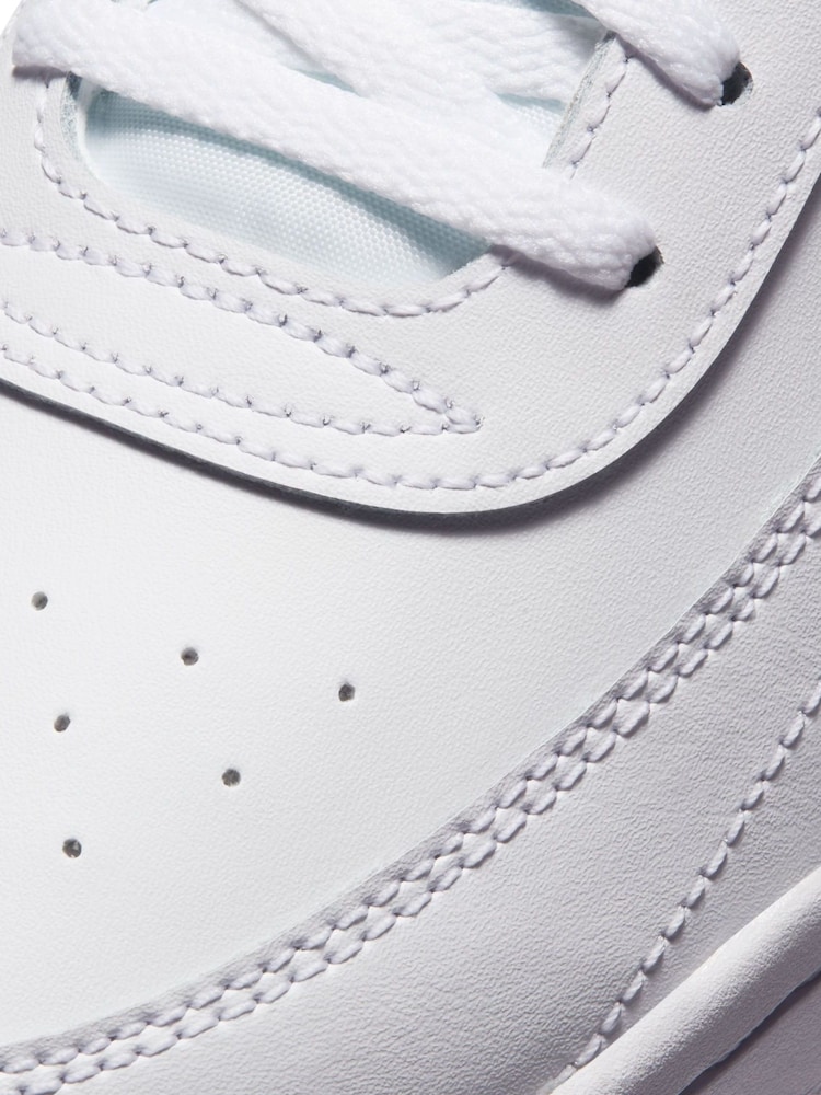 Nike White/Black Court Vintage Trainers - Image 10 of 10