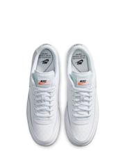 Nike White/Black Court Vintage Trainers - Image 6 of 10